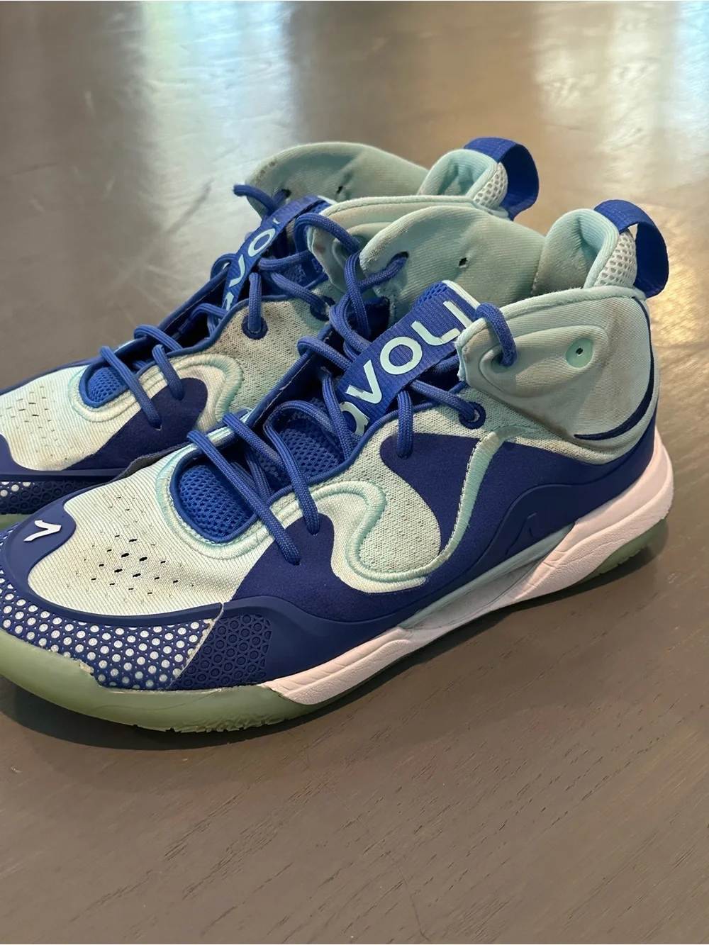 Avoli Mid Volleyball Sneakers Blue Mint Women’s Size 10.5 Court Sneakers